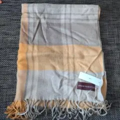 URBAN RESEARCH チェック柄マフラー イエロー