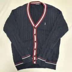 eastboy Venus ネイビー　ケーブル編み カーディガン