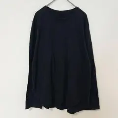 ユニクロ UNIQLO 長袖カットソー ブラック 着回し コットン100% M