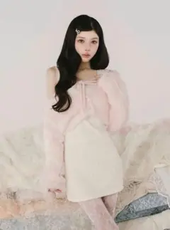 【新品未使用】darichケーブルニットソーセットミニワンピース♡IVO