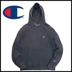 L/ 古着 Champion チャンピオン プルオーバーパーカー バックプリント