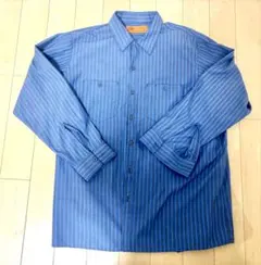Dickies ストライプ ワークシャツ XL-RG