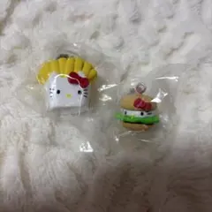 ハローキティ アメリカンデザイン めじるしアクセサリー ハンバーガー ポテト