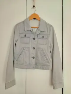 セオリープチtheory☆上品グレーGジャン160大人のSサイズデニムジャケット