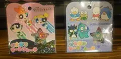 パワパフガールズ　はぴだんぶい　おはじきシール　セット　サンリオ