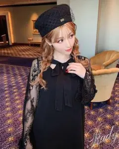 新品未使用　タグ付き　Rady レディー　 長袖　レース　ワンピース　ブラック