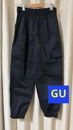GU カーゴパンツ 黒 Ꮇサイズ