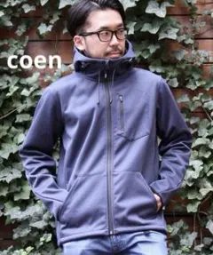 coen コーエン WIND PROOF パーカー (防風) グレー LARGE
