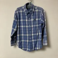 Polo by Ralph Lauren長袖シャツ 青と白のチェック
