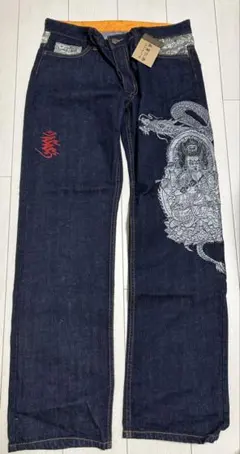 激渋 90s SEAN JOHN バギーデニムパンツ ドラゴン刺繍 BBOY - メルカリ