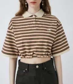 MOUSSY マウジー　クロップドポロ
