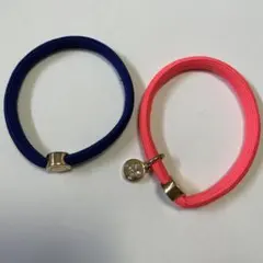 MARC BY MARC JACOBS ブレスレット 2点セットヘアゴムピンク青のサムネイル