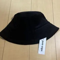 niko and... ブラック バケットハット