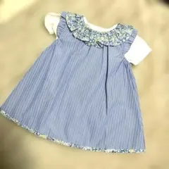 新品SENSE OF WONDER リバティフリルワンピースセット 70-80