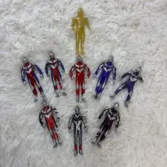 【当時物】ウルトラマンティガ ソフビ 9体セット バンダイ まとめ売り