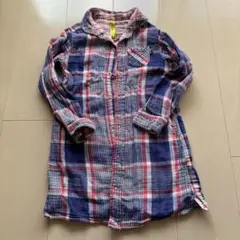美品★breeze キッズ ガールズ チェック柄シャツ 120cm