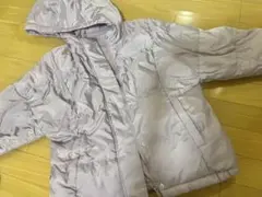 GU 薄紫 中綿コート 150