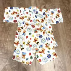 ミキハウス　くま柄甚平　110