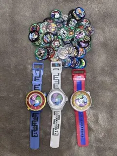 初代DX妖怪ウォッチ、零式 、プロトタイプU ３点+メダル73枚セット