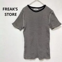 フリークスストア ボーダー 半袖 ハニカム Tシャツ ブラック ベージュのサムネイル