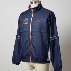 ルコック ゴルフ 2way ウインドブレーカー トリコロール L 半袖可