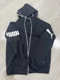 PUMA フルジップパーカー ブラック