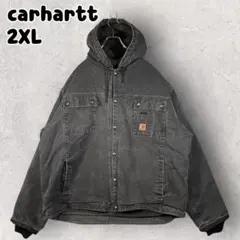 carhartt サンドストーン フードジャケット ダック 2XL ブラックのサムネイル