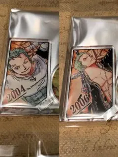 《未使用》ワンピース アクリルキャラコレクション ゾロ 第2弾 2点