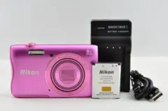 美品　Nikon COOLPIX S3700 充電器　ピンク　コンデジ　動作品 メルカリ