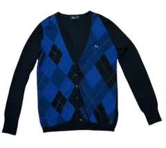 FRED PERRY アーガイルカーディガン UK 10
