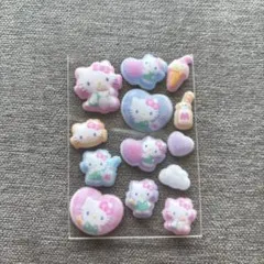 サンリオ / ハローキティ / コットンパフィーシール