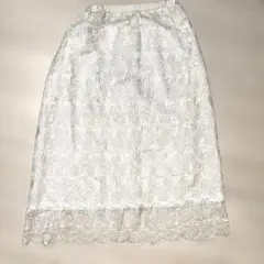 レーススカート　上品スカート　夏スカート