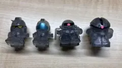 まちぼうけ　ガンダムの場合　ブラッククリアver. 全4種コンプ　セブンイレブン