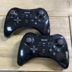ニンテンドーWiiU PROコントローラー　2個セット　クロ　ブラック