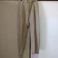 アーバンリサーチサニーレーベルベージュ プリーツ ハイウエスト チノパン38
