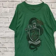 ヴィンテージTシャツ！グリーン半袖古着　ハリーポッターXL 12
