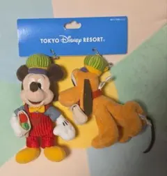 ミッキー＆プルート ぬいぐるみバッジ