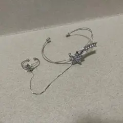 【フィンガーブレスレット】シルバー