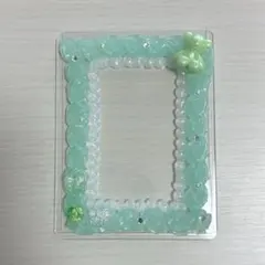 緑のキラキラホイップデコ