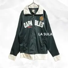 b945【ラスーラ】 ハイネックトラックジャケットLゆるヴィンテージネオレトロ