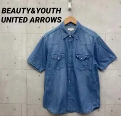 BEAUTY&YOUTH UNITED ARROWS 半袖シャツ XL 青