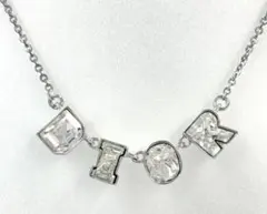 Dior クリスタル アルファベット ネックレス