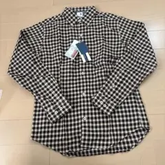 オックスフォード チェック柄 長袖シャツ M