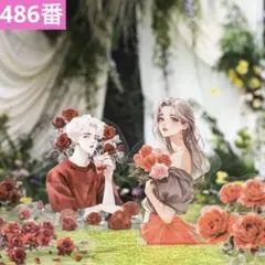 新品❣️ 花の海に浸るシリーズ花と人物ステッカーコラージュシール素材6種90枚