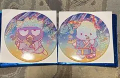 サンリオピューロランドネオナツマツリ　ピンバッジ2個セット　ポチャッコ&バツマル