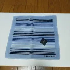 BURBERRY バーバリー タオルハンカチ ブルー 未使用