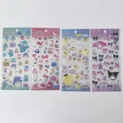 サンリオ　Sanrio クリアキャンディシール　4枚セット プリン　ハンギョドン