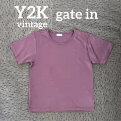 y2k 平成レトロ gate in 艶感 上品 半袖Tシャツのサムネイル