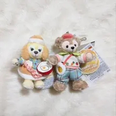 【新品】ダッフィー ワンダフルキッチン ぬいぐるみバッジ2点セット