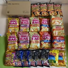 お菓子 詰め合わせ まとめ売り ポテトチップス食べ比べ エアリアル 1箱+23袋のサムネイル